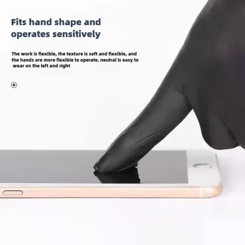 Одноразовые черные нитриловые  – обзор и цена Nitrile Mechanic Glove