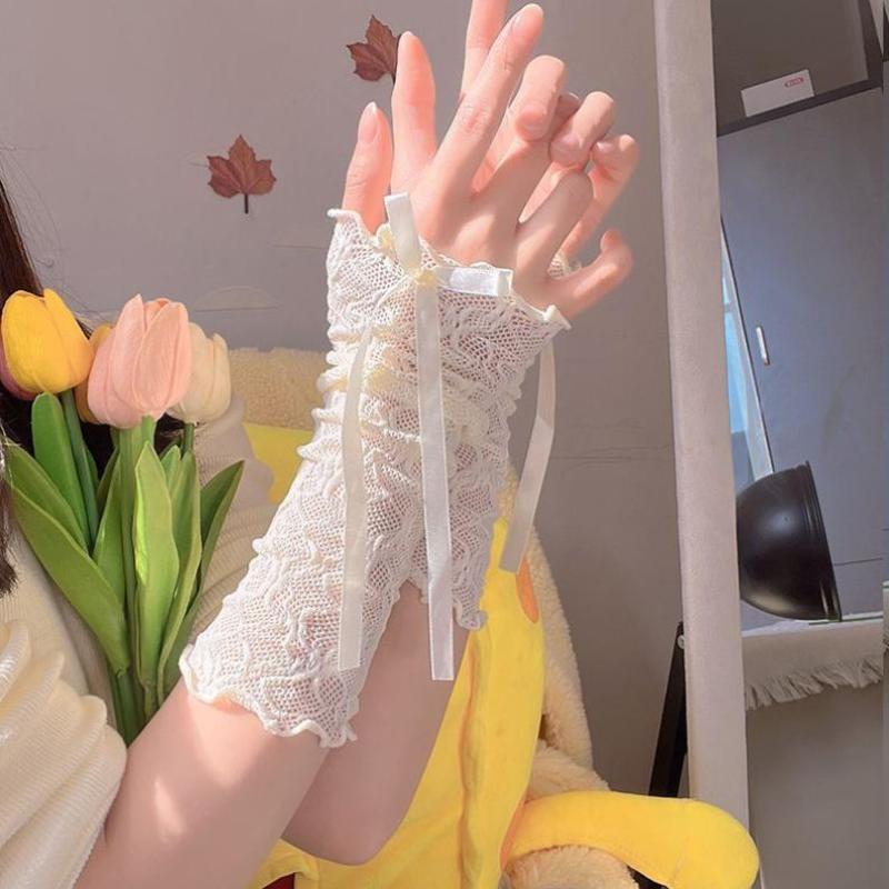 Женские готические перчатки бе – обзор и цена Fingerless Glove Knit