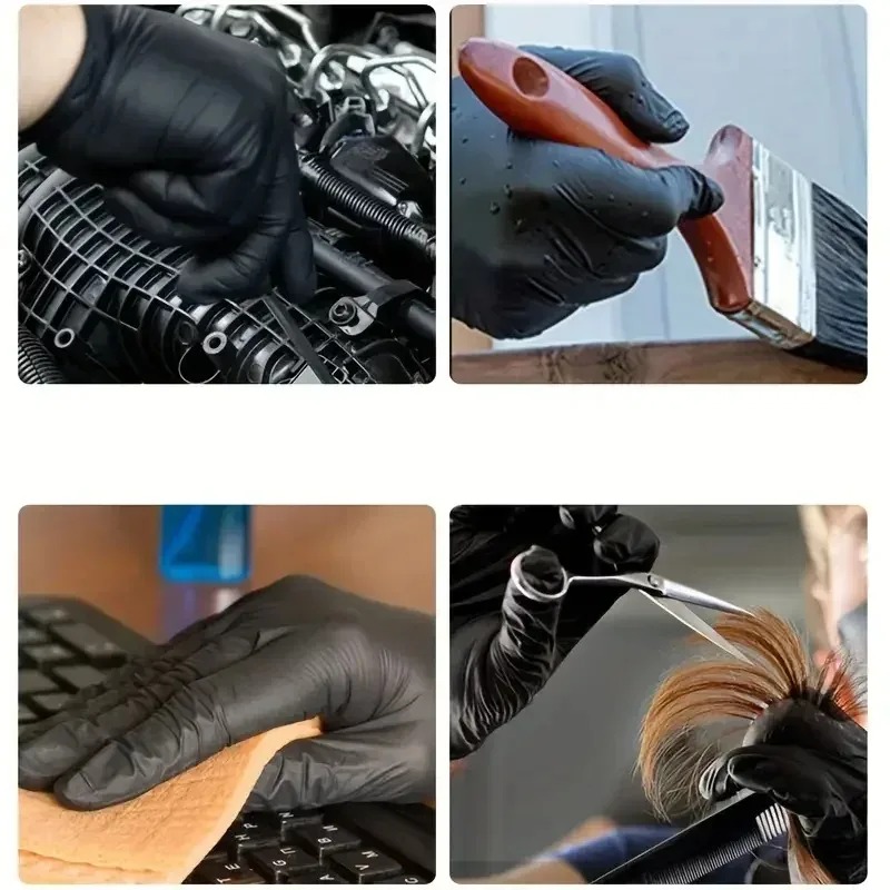 Одноразовые черные перчатки ун – обзор и цена Latex Disposable Glove