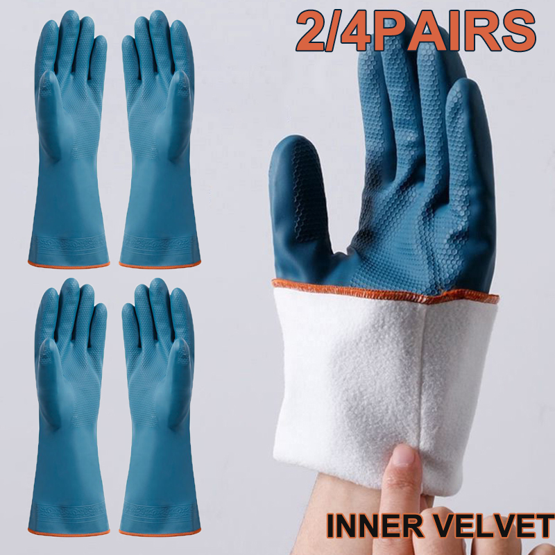 2/4 пары водонепроницаемых пер – обзор и цена Rubber Glove Cleaning